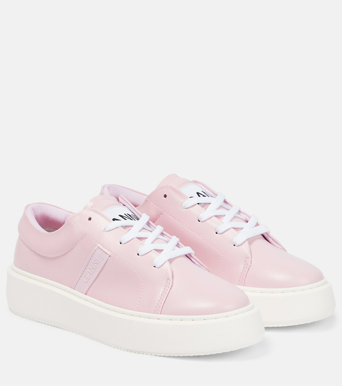 【関税込み】GANNI ピンク＆ホワイト Sporty スニーカー GANNI-Pink---White-Sporty-