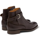 Edward Green - Lambourne Textured-Leather Boots - Brown