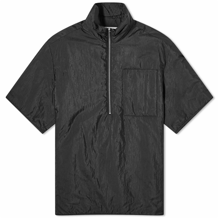 Photo: Jil Sander+ Men's Jil Sander Plus Padded Half Zip Shirt in Black