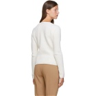Max Mara White Wool and Cashmere Pairak Sweater