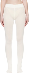 Wolford Off-White Velvet de Luxe 66 Tights
