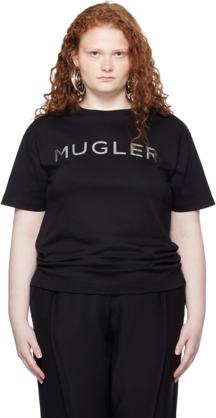 Photo: Mugler Black Chrome Logo T-shirt