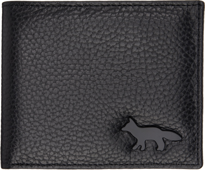 Photo: Maison Kitsuné Black Profile Fox Bifold Wallet