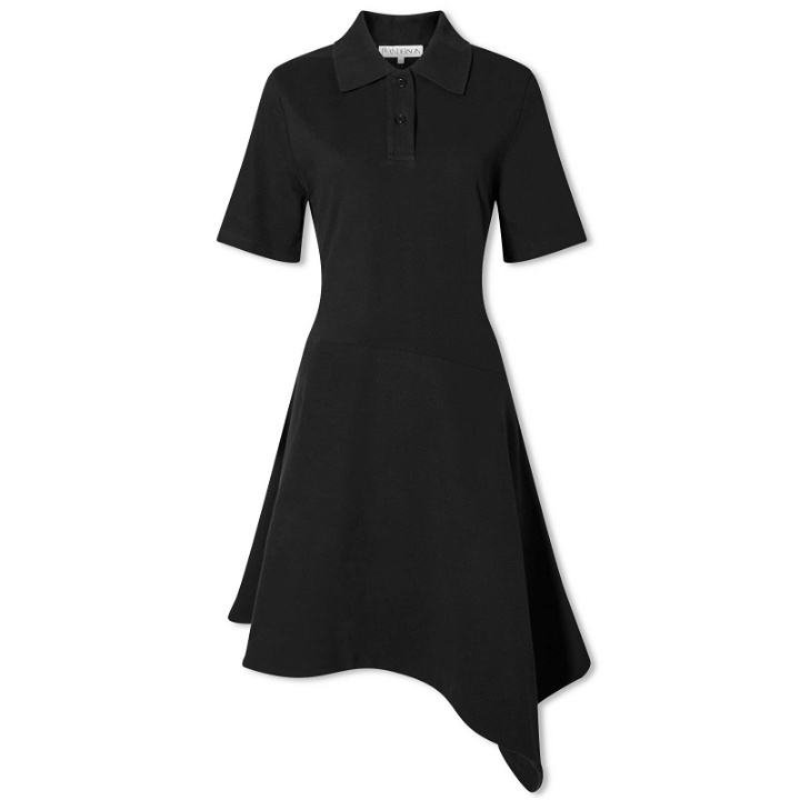 Photo: JW Anderson Women's Asymmetric Polo Dress in Black