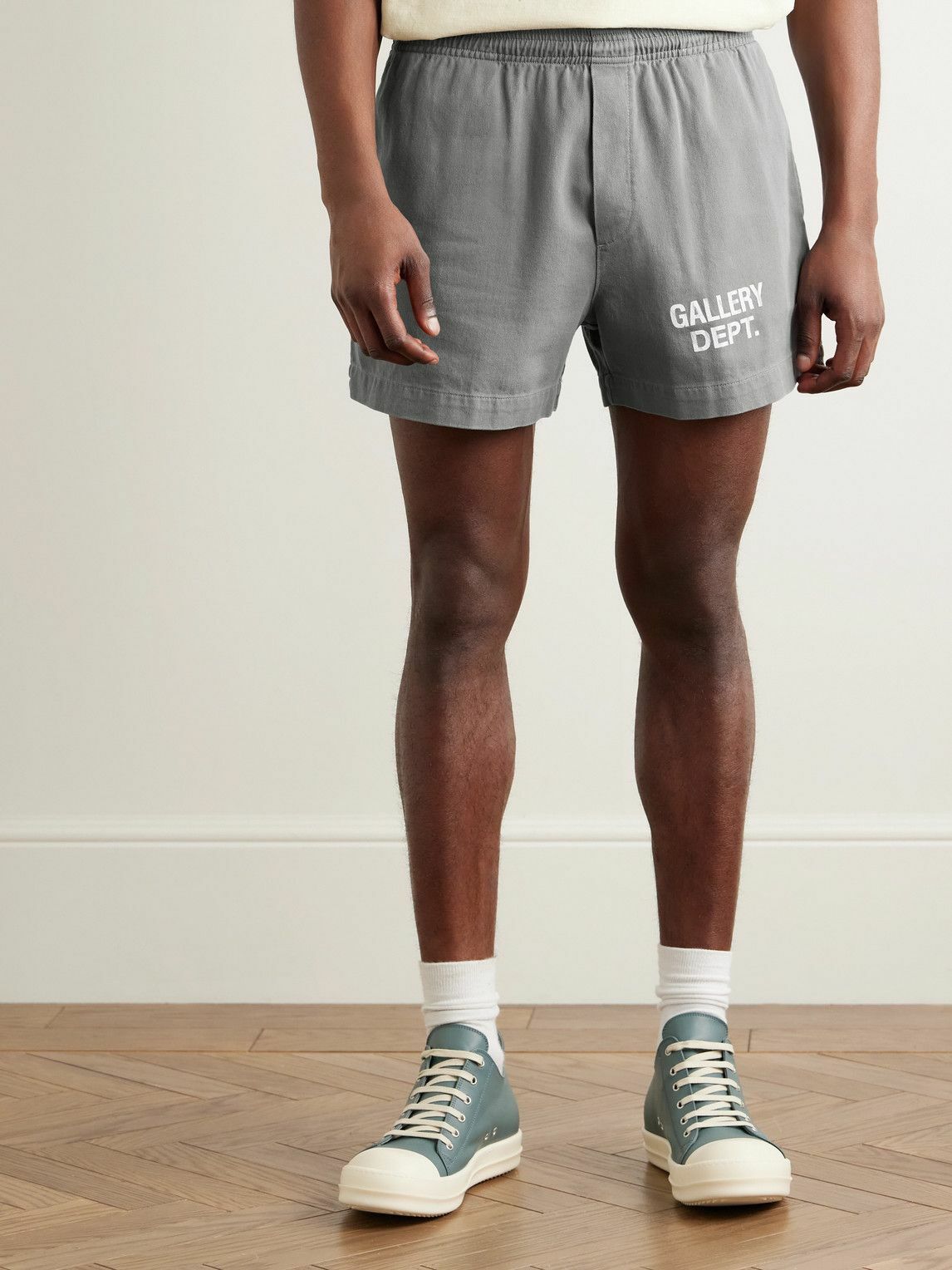 Gallery Dept. - Zuma Straight-Leg Logo-Print Cotton-Jersey Shorts Gallery Dept. - Zuma Straight-Leg Logo-Print Cotton-Jersey Shorts