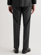 HUGO BOSS - Lenon2 Slim-Fit Pleated Virgin Wool Suit Trousers - Gray