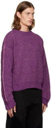 Andersson Bell Purple Ribbed Sweater