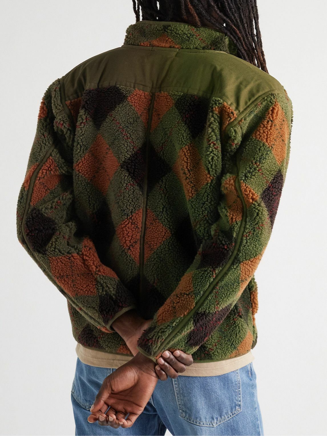 RRL - Argyle Fleece Jacket - Multi