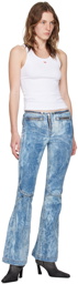 Diesel Blue Straight D-Gen 0pgam Jeans