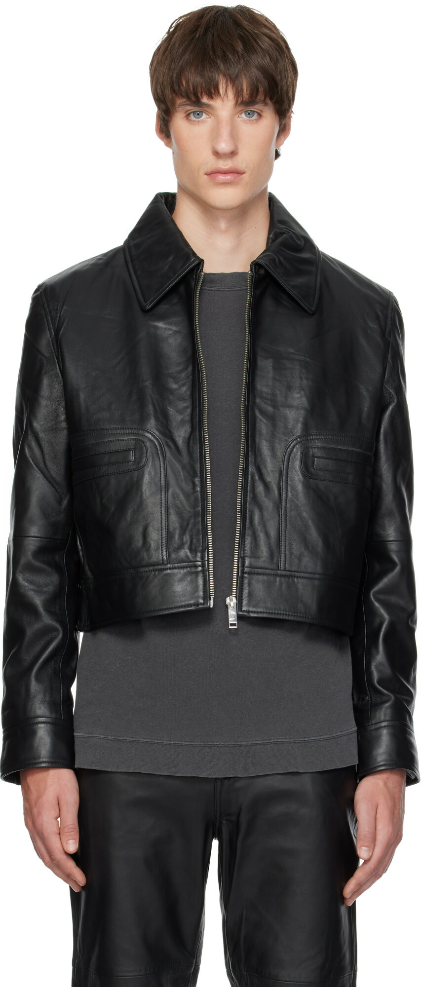 Deadwood Black Gable Leather Jacket