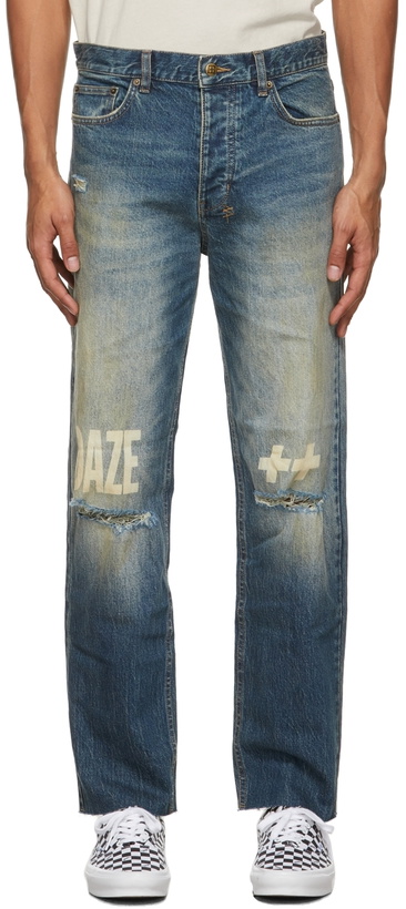 Photo: Ksubi Blue Originate Thrashed Anti K Chop Jeans