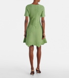 Oscar de la Renta Ivy cutout embroidered minidress