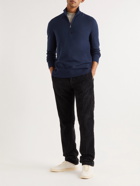 Massimo Alba - Slim-Fit Cashmere Half-Zip Sweater - Blue