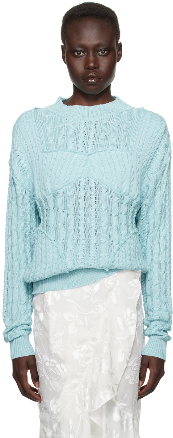 Julie Kegels SSENSE Exclusive Blue Kath Sweater