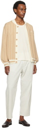 King & Tuckfield Brown Oversized Bomber Cardigan
