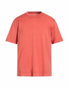 Fedeli Mens T-shirt in Salmon pink