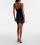Dolce&Gabbana Ruched sheer tulle minidress