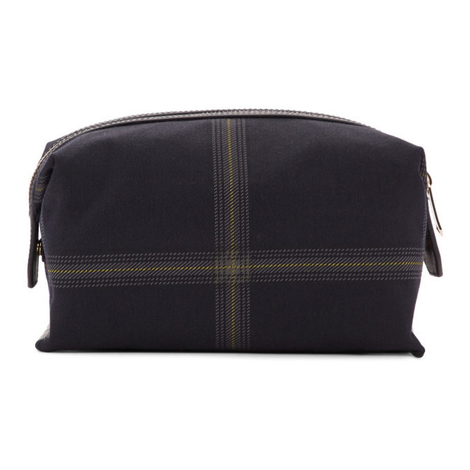 Photo: Paul Smith Navy Check Wash Pouch