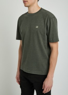 C.P. Company Logo-print Cotton T-shirt Dark Grey