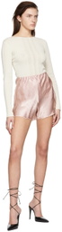 Yuzefi SSENSE Exclusive Pink Accetate Shorts