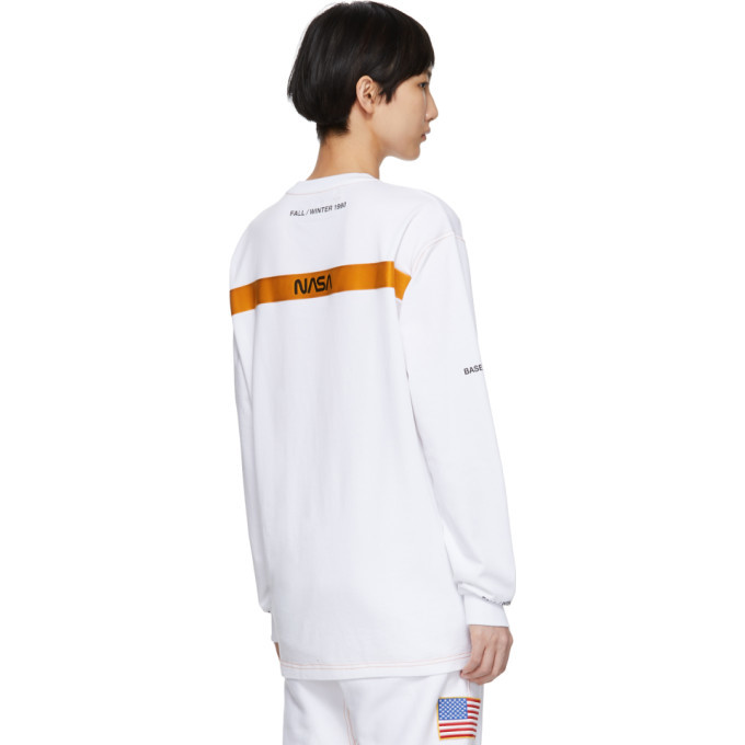 Heron Preston White NASA Edition Long Sleeve T-Shirt Heron Preston