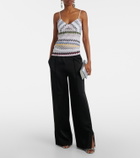 Missoni Chevron lamé tank top