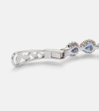 Yeprem Reign Supreme 18kt white gold bangle with sapphires and diamonds