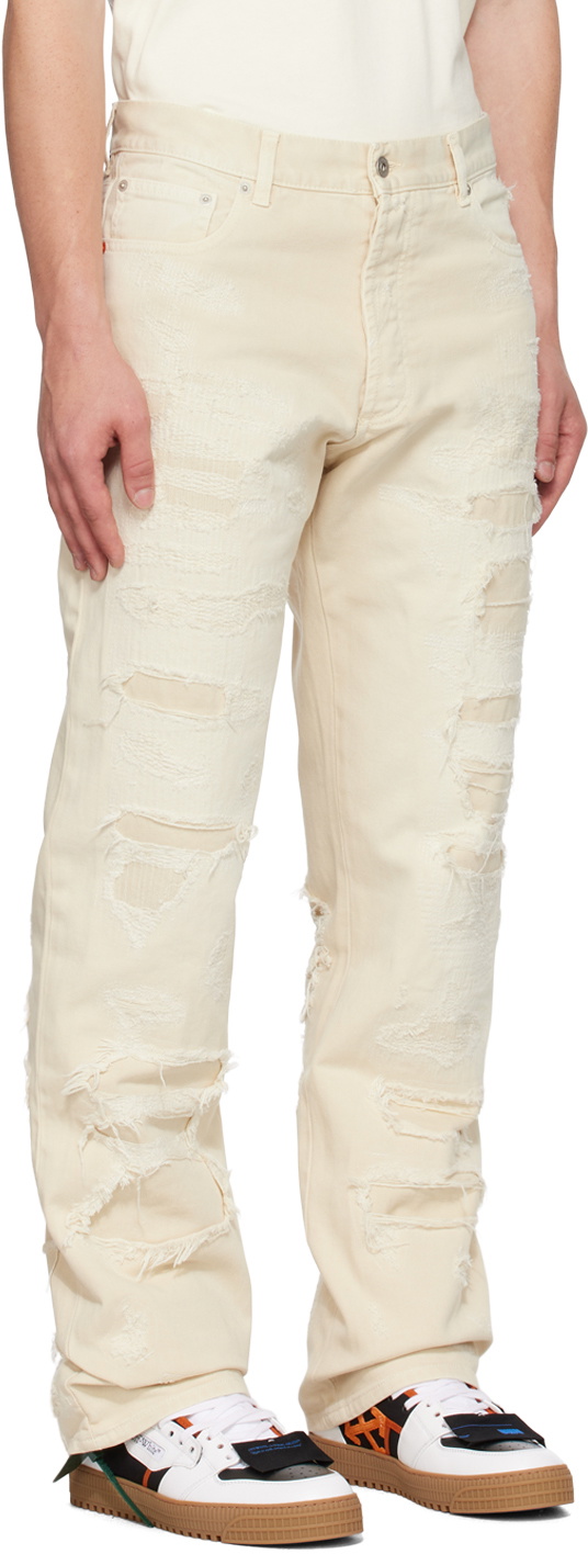 Heron Preston Off-White Regular 5-Pockets Jeans