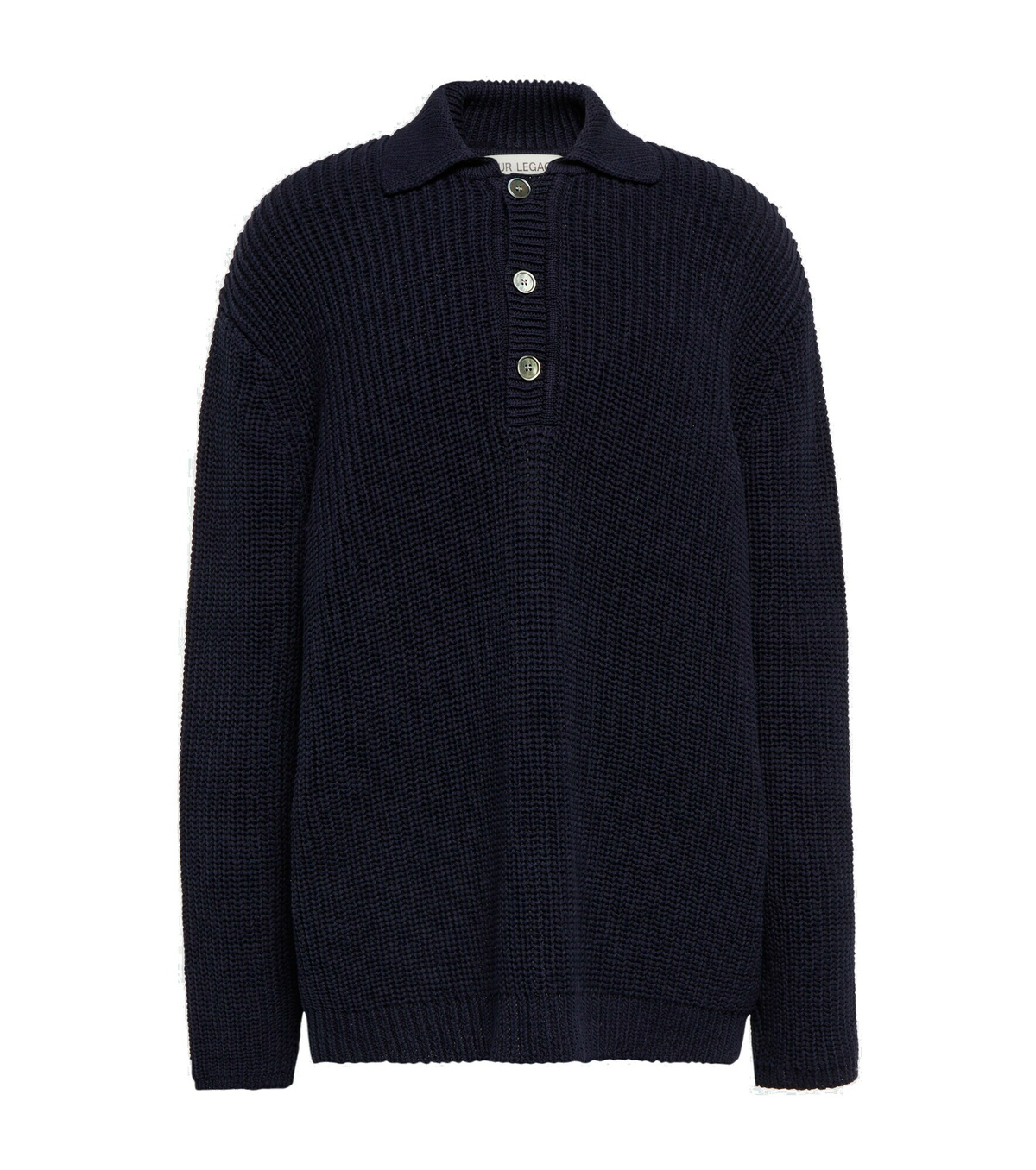 Our Legacy - Big Piquet ribbed-knit cotton sweater Our Legacy