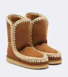 Mou 24 shearling-lined suede mid-calf boots