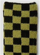Marl Checker Socks in Green