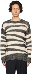 A.P.C. Black & White Sebastien Sweater