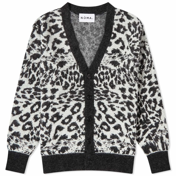 Photo: Noma t.d. Men's Mohair Knit Jungle Cardigan in Off White/Black
