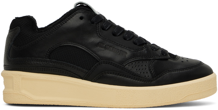 Photo: Jil Sander Black Low-Top Sneakers