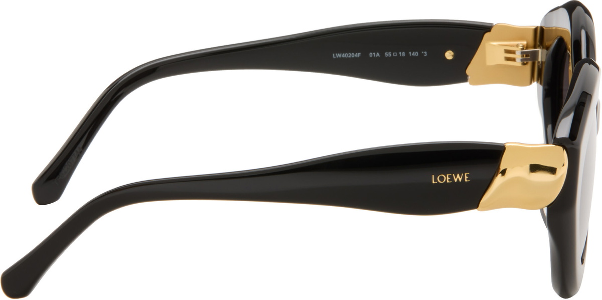 LOEWE Black Coil Cateye Sunglasses