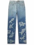 Loewe - Paula's Ibiza Straight-Leg Dip-Dyed Jeans - Blue