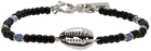 Isabel Marant Black Beaded Cowrie Bracelet