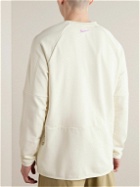 Nike Training - Logo-Print Cotton-Blend Jersey Sweatshirt - White