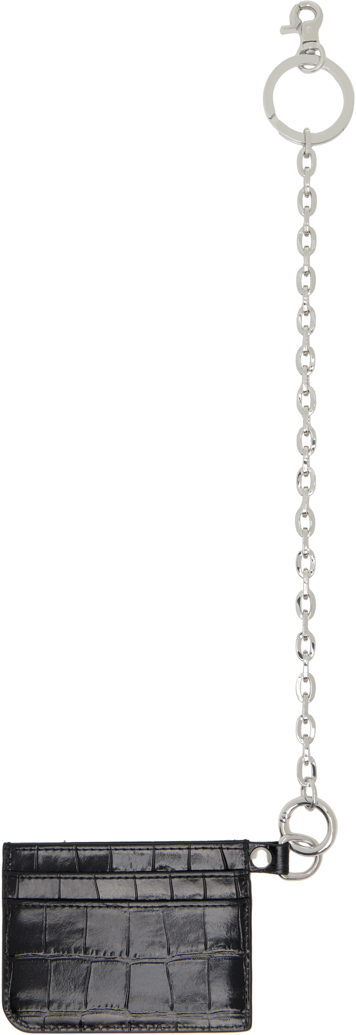 Vivienne Westwood Black Flat Chain Card Holder