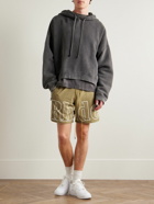 Rhude - Straight-Leg Logo-Print Nylon Drawstring Shorts - Brown