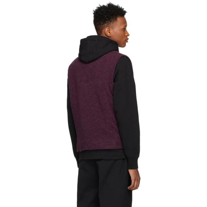 Noah NYC Purple Wool Sweater Vest Noah NYC