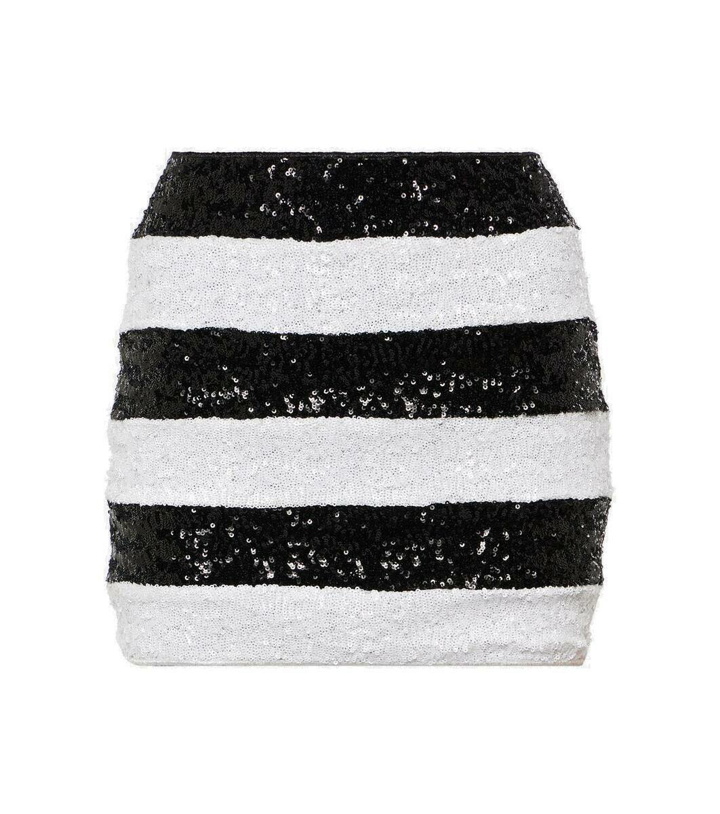 Photo: Oséree Pailettes striped miniskirt