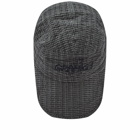 Gramicci Men's O.G. Seersucker Canyon Cap in Deep Grey Garment Dyed