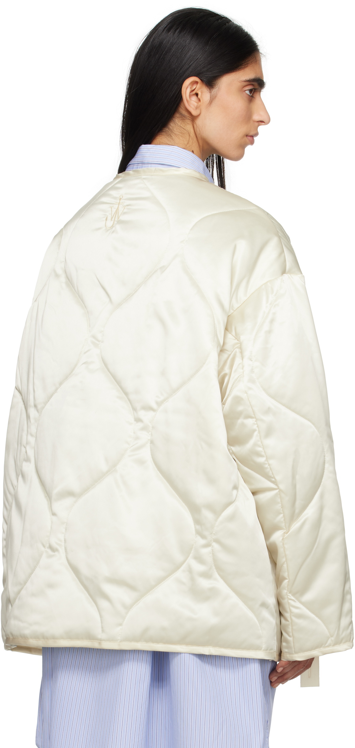 JW Anderson Off-White Oversized Quilted Jacket JW Anderson