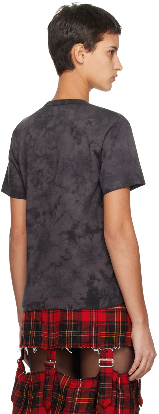 Black Comme des Garçons Gray Printed T-Shirt
