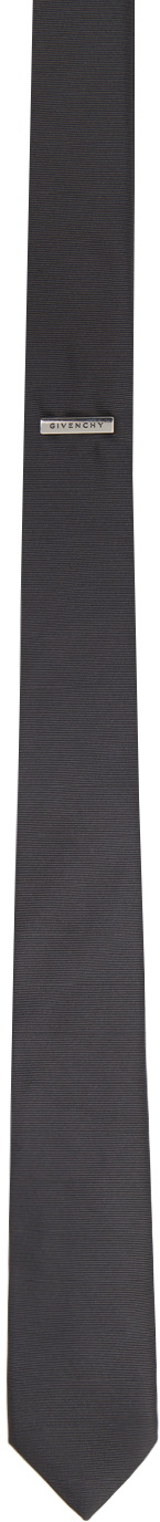 Photo: Givenchy Gray Logo Tie