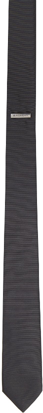 Photo: Givenchy Gray Logo Tie