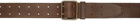 RRL Brown Leather Double-Prong Belt