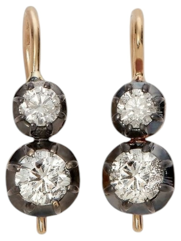 Photo: Jacquie Aiche 14K Yellow Gold Sophia Diamond Earrings