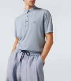Giorgio Armani Silk and cotton polo shirt